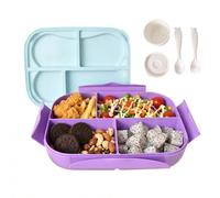 Kaiyzo Lunch Box with Cutlery Bento Box 1000ml Leak-Proof Snack Box for Adults and Kids, Multi Compartment Lunch Box for School Kindergarten Office Picnic, Microwave Dishwasher Safe Available