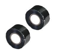 Kaiyzo Self Fusing Silicone Tape 2 Rolls 25mm x 3m Waterproof Repair Tape for Pipe Hose Leak Sealing Plumbing Emergency Rescue Bonding Electrical Insulation Black
