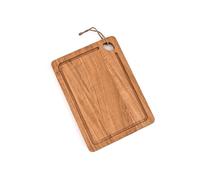 Kaizen Casa Acacia Cutting Board for Kitchen - Wooden Chopping Board with Deep Juice Grooves & Hanging Hole - for Food Prep, Meat, Vegetables & Serving, Durable Kitchen Essential (11" X 8" X 0.75")
