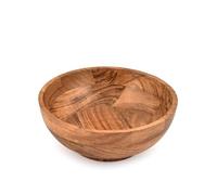 Kaizen Casa Decorative Bowl Round Rustic Centerpiece Bowl for Home Decor, Dining Table, Parties, Weddings, Floral Arrangements & More (9" X 9" X 4")