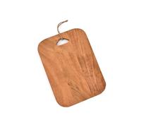 Kaizen Casa Handmade Chopping, Serving & Cheese Board with Round Hanging Hole Rustic Acacia Wood Kitchen Board, Made in India (11" X 8" X 0.75")