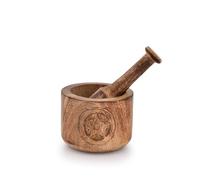 Kaizen Casa Wooden Mortar and Pestle Garlic Masher Hand Grinder Crusher