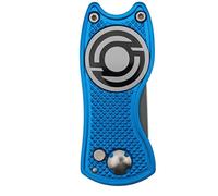 Kaizen Golf Divot Repair Tool with Magnetic Ball Marker - Premium Pitchfork for Golf Course Maintenance (Blue)