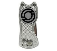 Kaizen Golf Divot Repair Tool with Magnetic Ball Marker - Premium Pitchfork for Golf Course Maintenance (Silver)