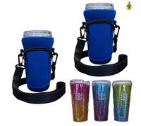 Kaizen Kreations Cruise Ship Essentials Cup Sling Cruise Essentials 2026. Caribbean Cruise Must Haves. Cruise Ship Essentials 2026, Caribbean Royal, Caribbean cruise essentials 2026 (2-Pack) (Blue)