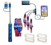 Kaizen Kreations MultiCharger for MagicBand+, MagicBand + & Magic Band Compatible with FuelRod and Other External Battery. Disney World Accessories for Trip to Disneyland or Cruise (USB-A, 2-Pack)