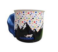 KAIZENINE Rock Climbing Mug Cup Bouldering Finger Strength Gift for Climber Bouldering Coffee Cup Present for Climber Climbing Hold Handmade Lead Climbing Mug Handle Won't Fall Off* Blue