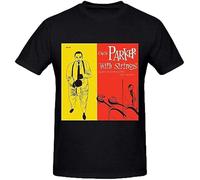 Kaizod Charlie Parker Charlie Parker with Strings Men's Short Sleeve Crew Neck T-Shirt Black XXL