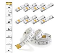 Kaizuca 12 Piece White Measuring Tape, Tailor Cloth Ruler, for Measuring Body Width, DIY Clothing, Making Cosplay Clothing