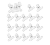 Kaizuca 45 Piece 31mm Bulldog Clips, Transparent Paper Clips, Hinge Clips, Rugged and Durable, for Tags Bags, Shops, Office and Home Kitchen