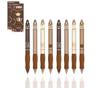 Kaizuca 8 Erasable Ballpoint Pens, 0.5mm Erasable Pen Set, Student Gift, School Office Supplies, With Eraser,Thermosensitive ink Retractable(blue)