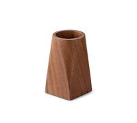Kaizuca Wooden Pencil Holder, Stationery Organizer, Square Pen Cup Holder, Black Walnut Wood, Handwork, Desk Decoration, for Stationery, Make up Brushes, Desks, Offices