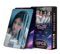 KAIZUKICHIN 92 Korean Stars Bulletproof Teenager 10th BP SK TWICE Peripheral Photo Cards Double-Sided LOMO Cards (94222-ILLIT)