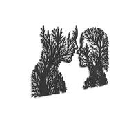 Kajaro - Modern Wall Art Set for Living Room - 3 Pieces, Art Prints - 3 Wall Panels, Modern Decoration, Bedroom Painting - Tree Shapes, 86x60cm