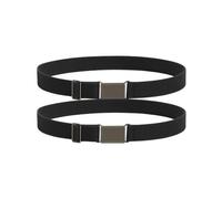Kajeer 2pcs Elastic Kids Belt for Boys with Hanging Buckle (Black*2)