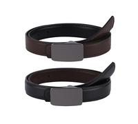 Kajeer Reversible Belts for Boys - Kids Leather Belt Black & Brown Boys PU Leather Belt for School Uniform Pants