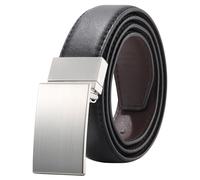 Kajeer Reversible Kids Belt for Boys, 2-in-1 PU Leather Belt with Metal Buckle For School Uniform & Casual Wear | Youth & Toddlers | Black & Brown