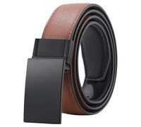 Kajeer Reversible Kids Belt for Boys, 2-in-1 PU Leather Belt with Metal Buckle For School Uniform & Casual Wear | Youth & Toddlers | Black & Brown