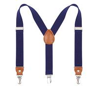 Kajeer Suspenders for Kids Boys Girls - Adjustable Elastic Y-Back Strong Clips Braces (23.6 Inch (7 Months - 3 Years), Navy blue)
