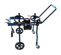 KAJILE Adjustable Full Support 4 Wheels Disabled Dog Wheelchair,Pet Cart,Forelegs Disability or Total Body Paralysis,Rehabilitation Training,M