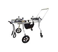 KAJILE Adjustable Full Support 4 Wheels Disabled Dog Wheelchair,Pet Cart,Forelegs Disability or Total Body Paralysis,Rehabilitation Training,XXL
