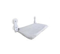 KAJILE Cat Window Bed,Cat Window Hammock Perch with 4 Suction Cups,Space Saving Seat for Cats,Purple and Grey