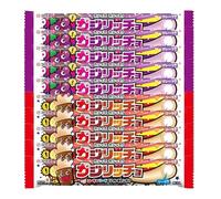 Kajiriccho Japanese Soft Chewy Candy 14.5g Multipack - Soda & Fruit Flavour Sweets Selection Box (Pack of 10, Assorted 2 Flavour)