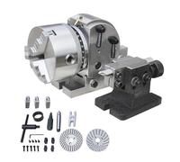KAKA INDUSTRIAL Semi-Universal Dividing Head Sets BS-0 Dividing Head Set 5",with 5"Chuck,Tailstock,Dividing Plates, 3-jaw Chuck Semi Universal Milling Set