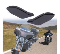 KAKABAS Smoked Black Fairing Air Deflectors, Side Wings Windshield Side Cover Shield Compatible with Harley Davidson 1996-2013 Electra Glide Street Glide Trike Accessories