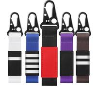 KAKABUBBLE Jiu Jitsu Keychain BJJ Belt Gift for Men & Women, Brazilian Jiu Jitsu Keyring for Martial Artists, Black, Medium