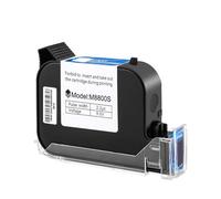 KAKAK 1/2/3/5PC Online Handheld Inkjet Printer Cartridge 12.7mm Black Fast Drying Water-proof Solvent Ink Original for Text Barcode Date(3PCS)
