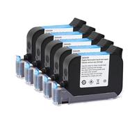 KAKAK 1/5/10pcs 2588 Ink Cartridge Handheld Printer Ink Cartridge 600DPI 12.7mm Inkjet Coder No Encryption Applicable To Non-encrypted Inkjet Printers for Text Barcode Date Time, etc(5pcs)