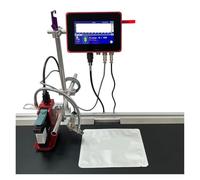 KAKAK 12.7mm/25.4mm 28 Languages Automatic Coding Machine Expiry Date Online Thermal Inkjet Printer for Text Barcode Date(5 inch 25.4MM)