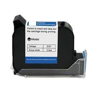 KAKAK 12.7mm Cartridge Thermal Inkjet Printer Cartridge Fast Drying Black Red Yellow Blue Green Water-proof Solvent Ink for Text Barcode Date Time, etc(Red)