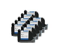 KAKAK 12.7mm Economy Online Handheld Inkjet Printer Cartridge Fast Drying Water-proof Solvent Black Ink for Text Barcode Date Time, etc(10PCS)