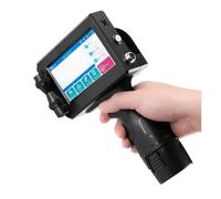 KAKAK 12.7mm Handheld Inkjet Printer Gun With Fast-Drying Ink For Text QR Barcode Batch Number Logo Date Label Printer Non-encrypted for Text Barcode Date(Include 1 Cartridge)