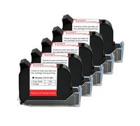 KAKAK 12.7mm Handheld Printer Ink Cartridge 1-10PCS Fast Dry Eco Solvent 600DPI Thermal Inkjet Printer Black Ink Cartridge for Text Barcode Date Time, etc(5PCS)