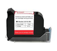 KAKAK 12.7mm Handheld Printer Ink Cartridge 1-10PCS Fast Dry Eco Solvent 600DPI Thermal Inkjet Printer Black Ink Cartridge for Text Barcode Date Time, etc(1PC)