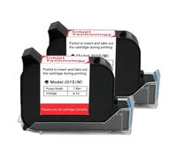 KAKAK 12.7mm Handheld Printer Ink Cartridge 1-10PCS Fast Dry Eco Solvent 600DPI Thermal Inkjet Printer Black Ink Cartridge for Text Barcode Date Time, etc(2PCS)