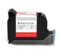 KAKAK 12.7mm Handheld Printer Ink Cartridge, Fast Dry Solvent 600DPI Thermal Inkjet Printer Black Ink Cartridge for Text Barcode Date(1PC)