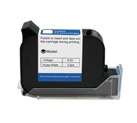 KAKAK 12.7mm Handheld Thermal Inkjet Printer Fast Dry Solvent Ink Cartridge Unencrypted Handheld Printer Black Ink for Text Barcode Date Time, etc(1PC)