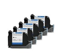 KAKAK 12.7mm Handheld Thermal Inkjet Printer Fast Dry Solvent Ink Cartridge Unencrypted Handheld Printer Black Ink for Text Barcode Date Time, etc(5PCS)