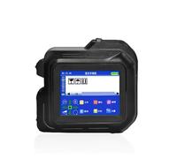 KAKAK 12.7mm Mini Handheld Thermal Inkjet Printer Text QR Code Image Batch Number Identification Date Label Concave And Convex Surface for Text Barcode Date Time, etc(Printer-HD Black Ink)