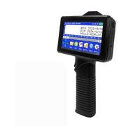 KAKAK 12.7mm T-shirts Portable Printer QR Bar Batch Code Date Number Logo Expiry Date P18 Handheld Inkjet Printer Label Office for Text Barcode Date Time, etc(With 2 ink)