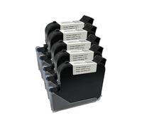 KAKAK 1309S 25.4mm Online Handheld Inkjet Printer Ink Cartridge, Fast Drying Water-proof Solvent Black Ink for Text Barcode Date(5PCS)