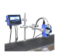 KAKAK 130Plus Industrial Online Inkjet Printer 12.7/25.4mm Nozzle With Plastic Body QR Barcode Batch Number Logo Date Printer for Text Barcode Date(12.7mm without ink)