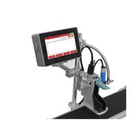 KAKAK 130Pro Industrial Online Inkjet Printer 12.7mm Nozzle Silver Shell TEXT QR Barcode Batch Number Logo Date Label Printer for Text Barcode Date(Grey)
