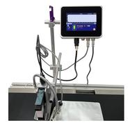 KAKAK 150S 12.7mm 24 Languages Automatic Coding Machine Expiry Date Mask Printer Online Inkjet Printer Thermal Inkjet Printer for Text Barcode Date Time, etc(4.3 inch printer)