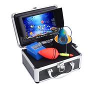 KAKAK 15m 7 Inch LCD Underwater Video Camera System With 12pcs LED Fish Finder For Fishing Breeding Monitoring 1000TVL Resolution Suitable For Low Visibility