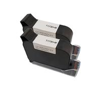 KAKAK 1730M 12.7mm Original Ink Cartridges Water-proof Solvent Black Inks For Inkjet Printer for Text Barcode Date(2PCS)